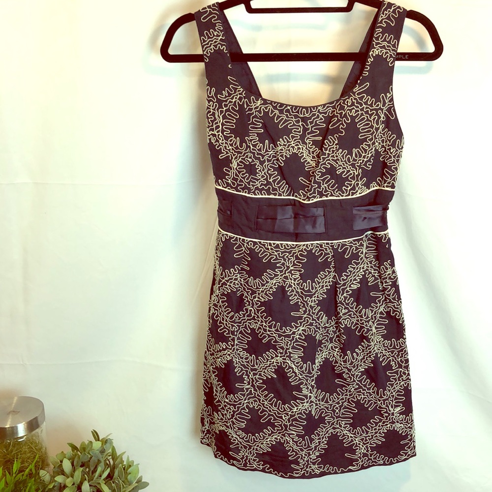 French Connection Linen/Cotton Blend Apron Dress